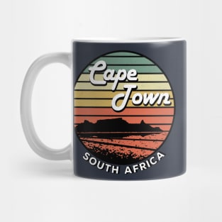 Cape Town Table Mountain South Africa Vintage Mug